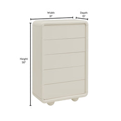 Rondie 5-Drawer Cabinet DecoAmi