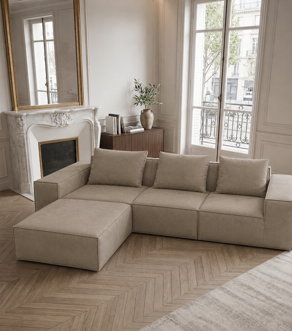 Milva L-shaped Sectional Sofa DecoAmi Interiors Ltd.
