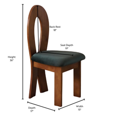 Gwenness Dining Chair - Emerald